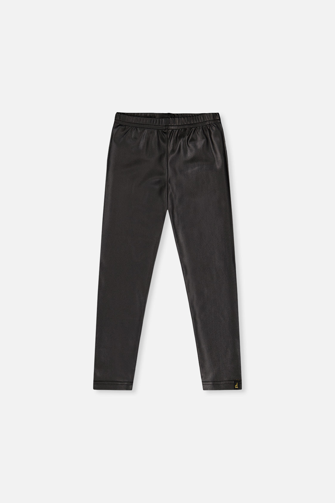 Deux Par Deux Faux Leather Leggings in Black