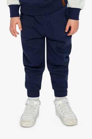 Deux Par Deux Fleece Sweatpants With Pockets in Blue