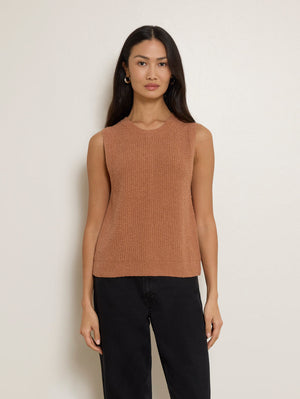 Nation Jacqueline Tank in Mocha