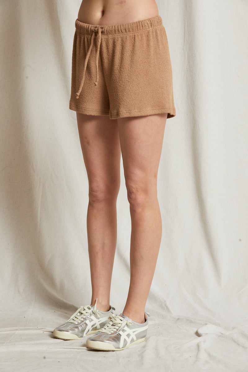 perfectwhitetee Clapton Shorts in Walnut