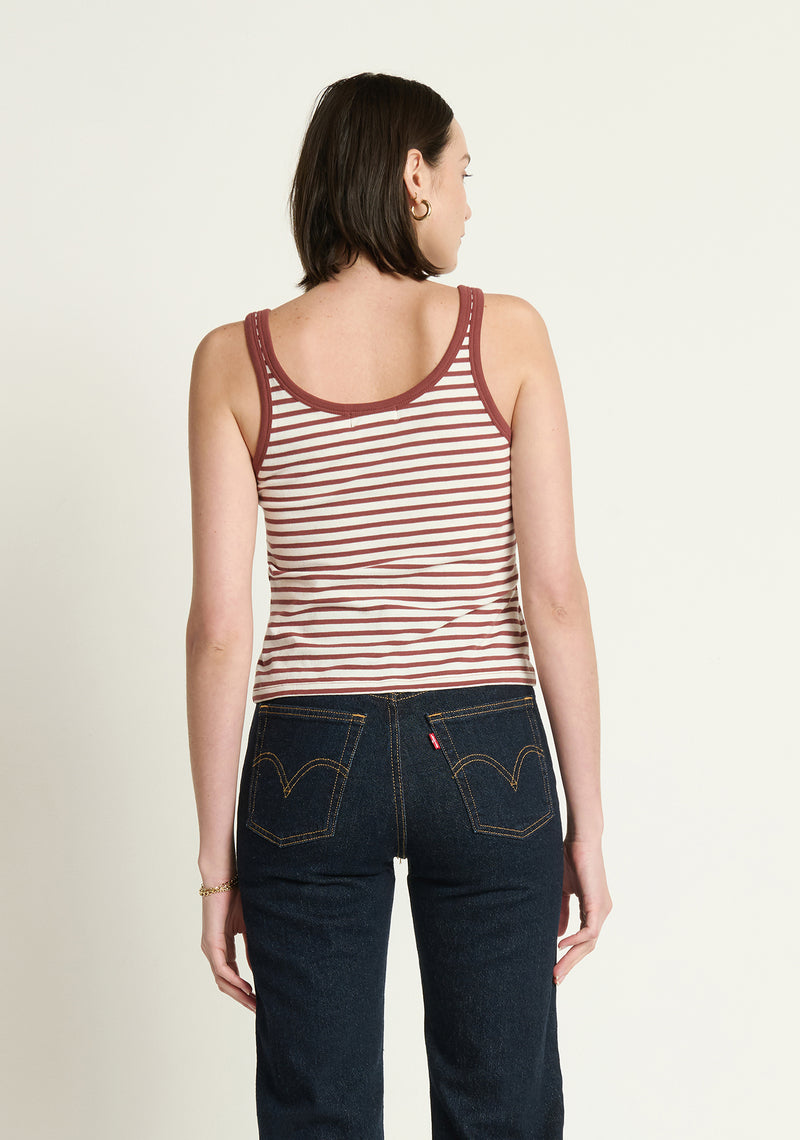 Nation Jil Lace Up Tank in Sable