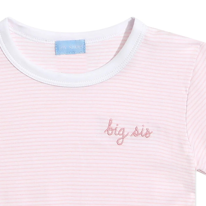 Joy Street Kids Big Sis T-Shirt in Light Pink