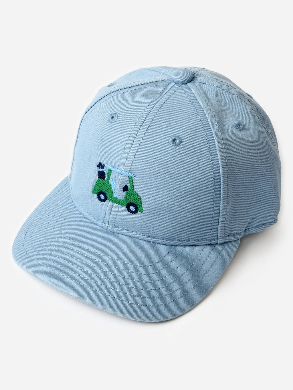 Harding Lane Kids Golf Cart Baseball Hat in Light Blue