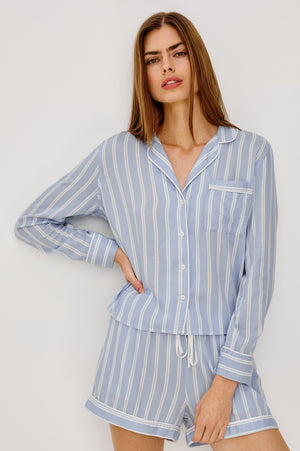 Rails Kellen Pajama Set in Cloud Stripe