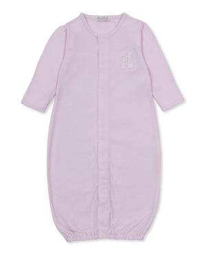 Kissy Kissy Convertible Gown in Pink Giraffe Laughs