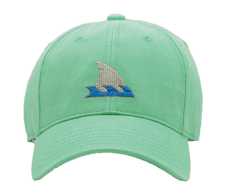 Harding Lane Kids Shark Fin Baseball Hat in Keys Green