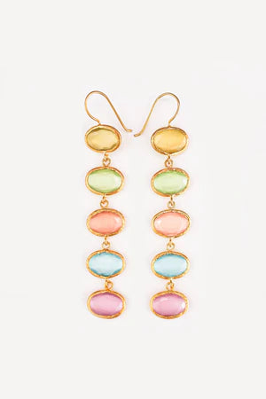 Debbie Katz Satina 18k Gold Plate Dangle Earrings