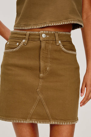 Rails Laurel Mini Skirt in Safari