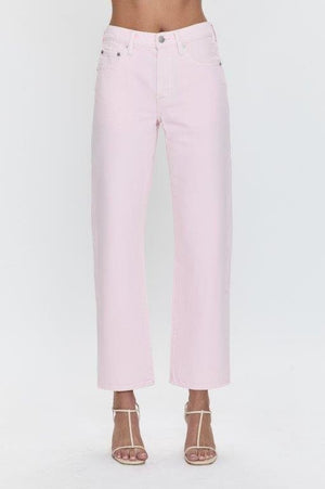 Pistola Lexi Bow Straight Jean in Blush