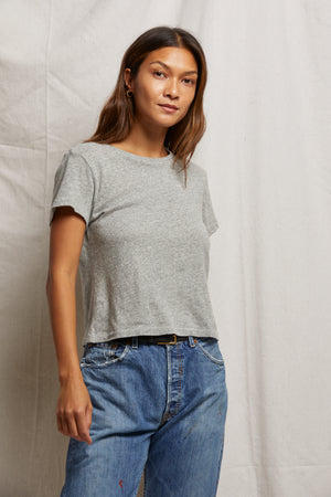 perfectwhitetee Recycled Cotton Lisa Slim Crew Tee - Multiple Colors!