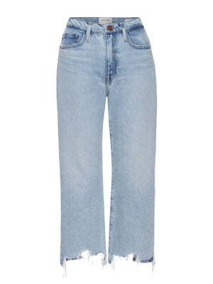 Frame Le Jane Crop Bite Hem Jean in Fizz Indigo