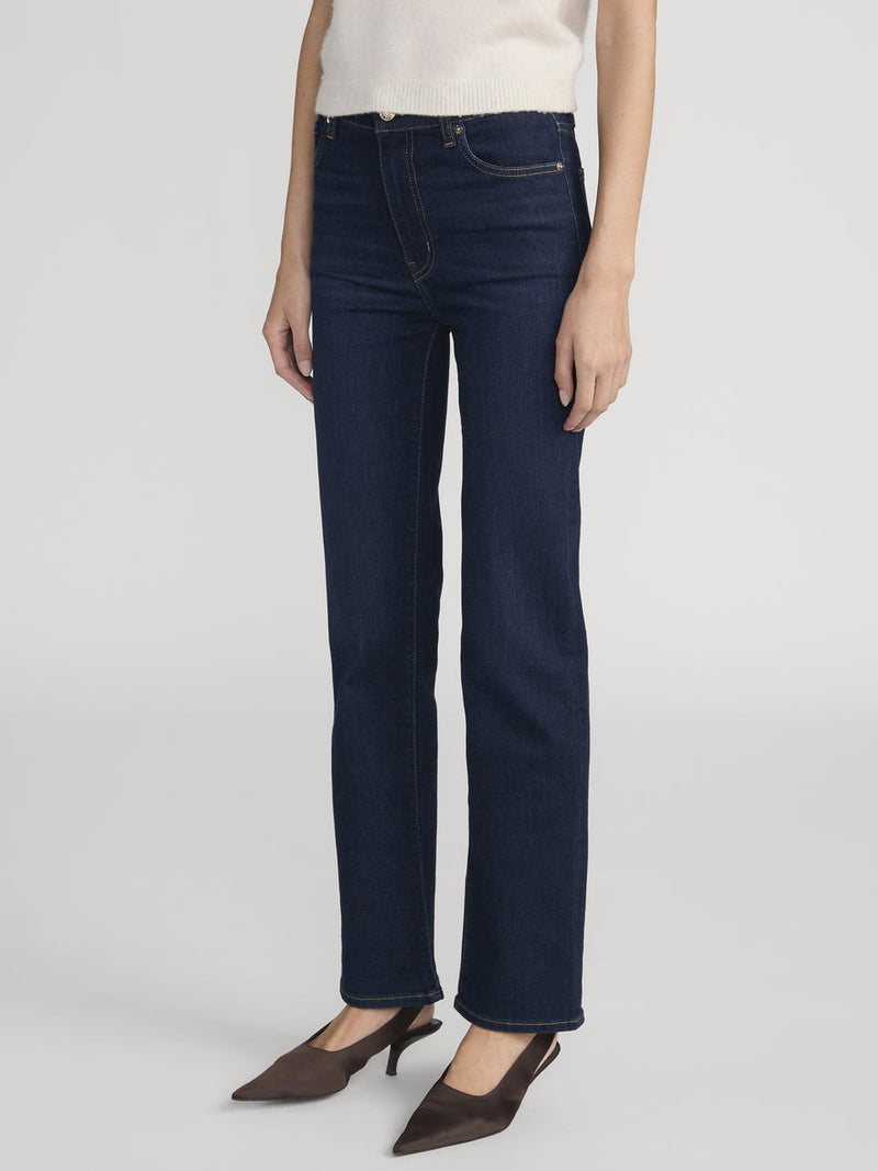 Frame Le Sleek Straight Jean in Fairway