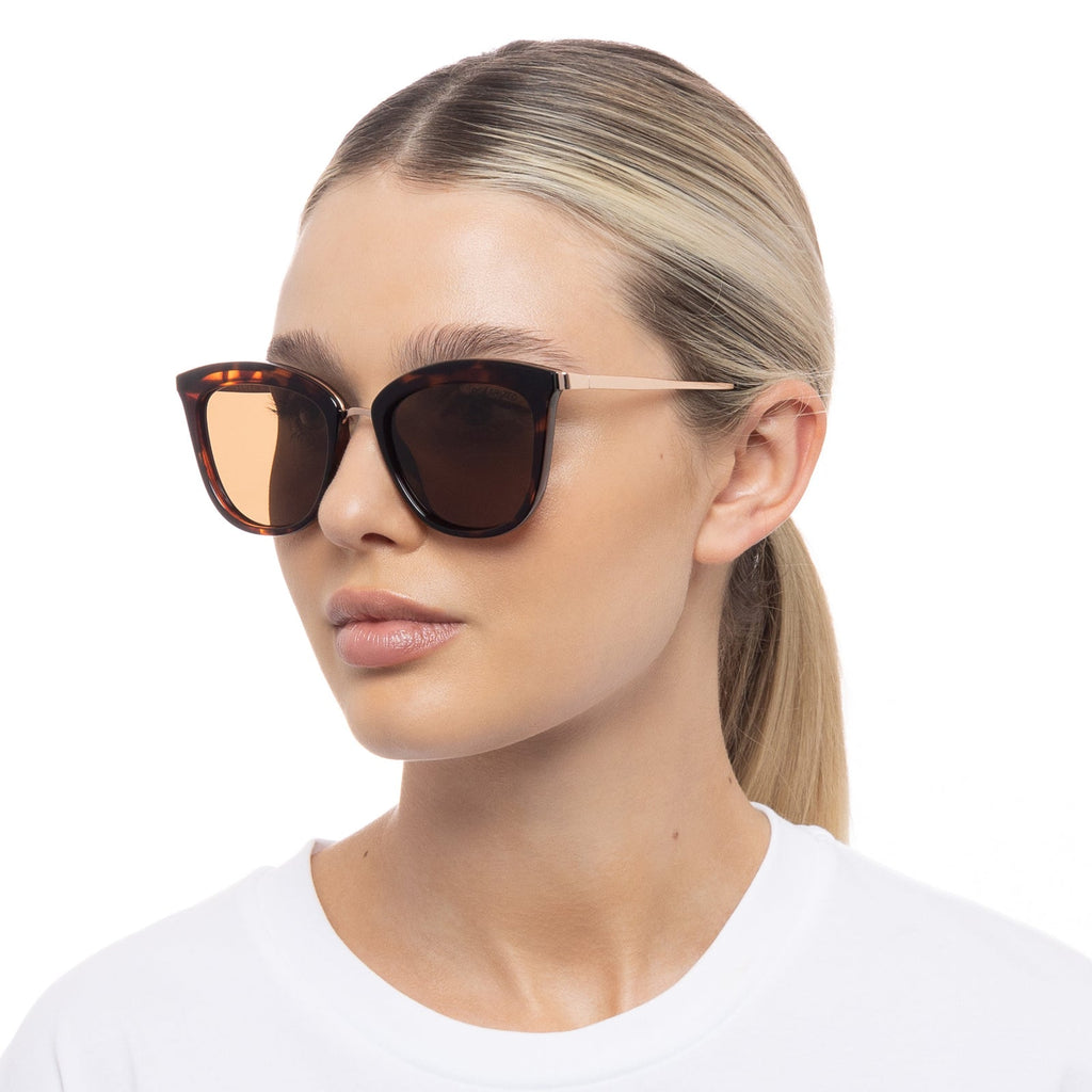 La Specs Caliente Sunglasses in Tortoise/Rose Gold