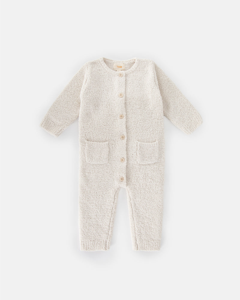 7AM Enfant Long Sleeve Fuzzy Romper - Multiple Colors!