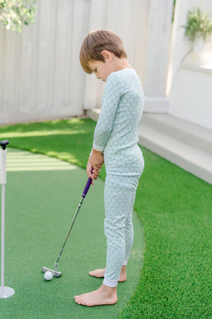 Lila + Hayes Bradford Pajama Set in Putting Green