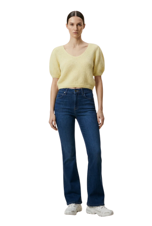 American Dreams Lolanda Alpaca T-Shirt in Lemon