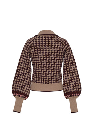 Cara Cara Lyss Jacket in Houndstooth Multi Taupe