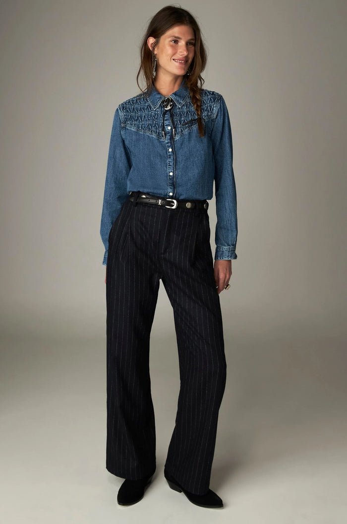 Maison Hotel Kumid Shirt in Blue Denim