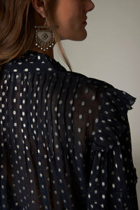 Maison Hotel Simona Blouse in Sienna Navy