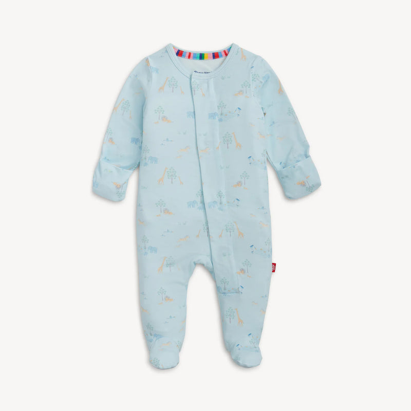 Magnetic Me Footie in Serene Safari in Blue