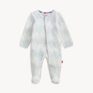 Magnetic Me Velour Footie in Birch Trees