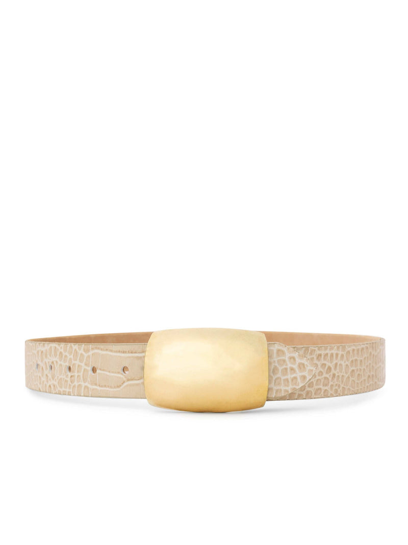 L'agence Milou Domed Croc Embossed Belt