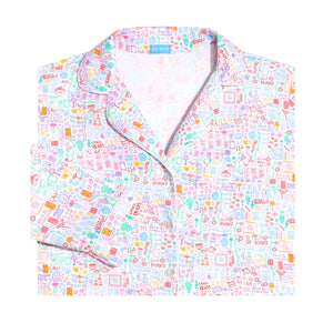 Joy Street Women's Mahjong Pajama Set