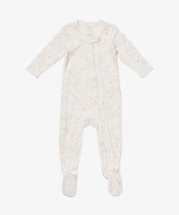 Oso & Me Marley Zip Footie in Rose Star