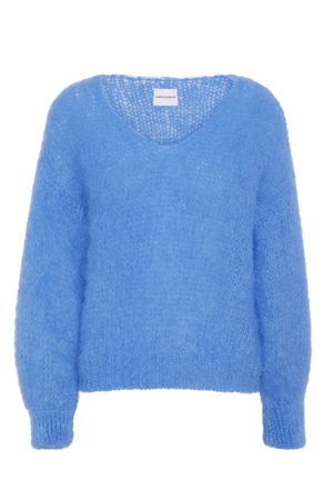 American Dreams Milana Long Sleeve Pullover in Sky Blue