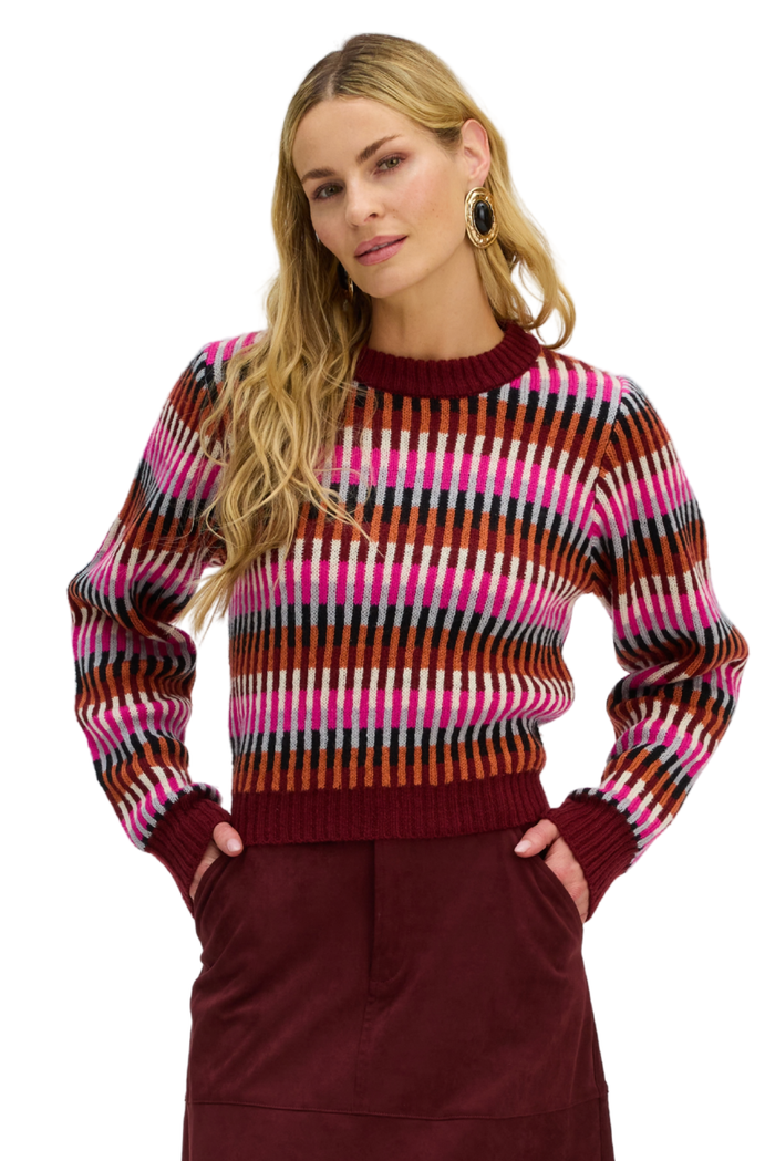 Allison New York Nora Sweater in Pink Multi