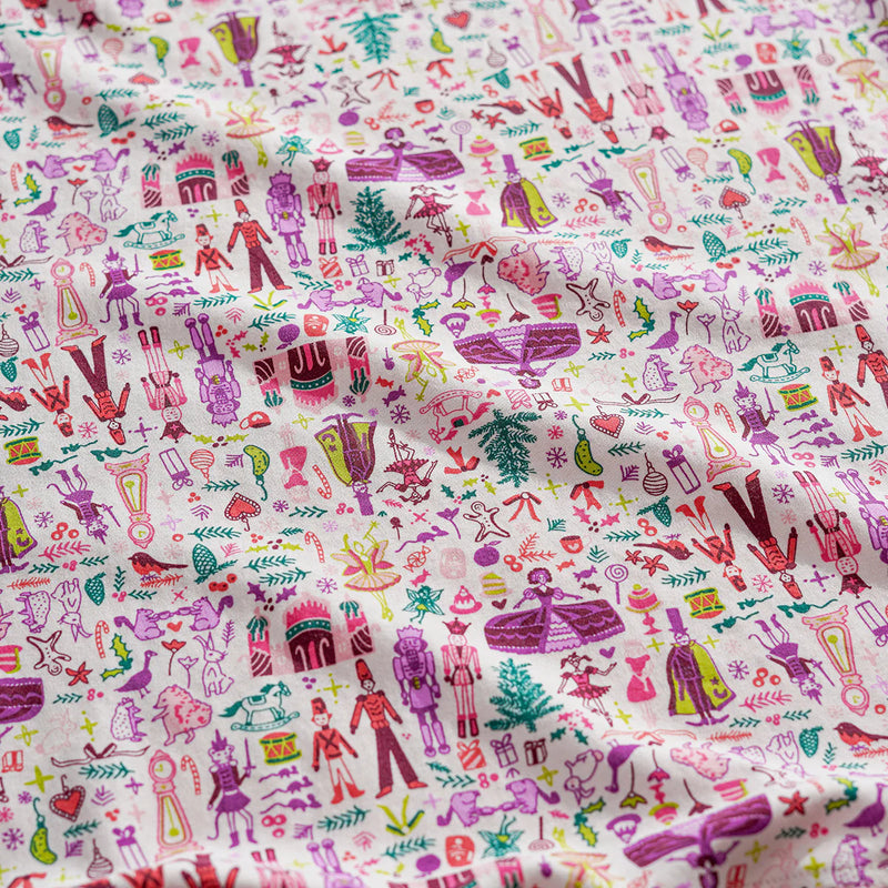 Joy Street Kids Two Piece Pajamas in Sugar Plum Pink Nutcracker