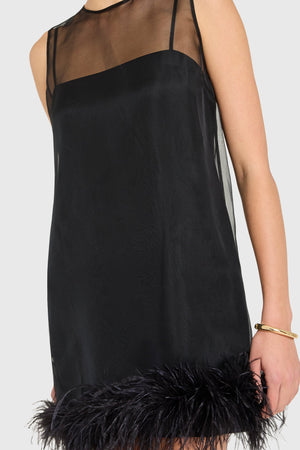 Amanda Uprichard Minnie Dress in Black