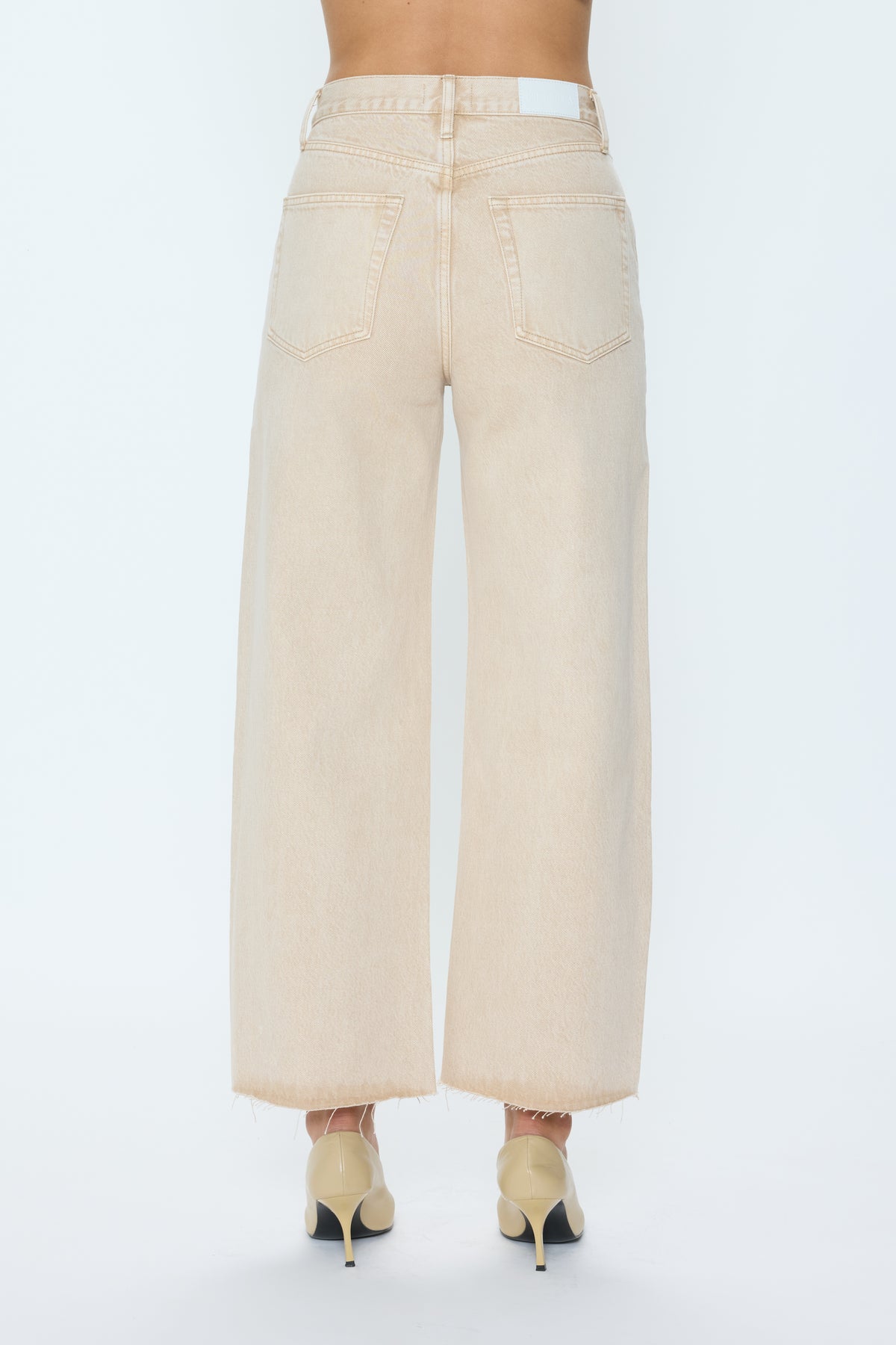 Pistola Tate Crop Jean in Dune