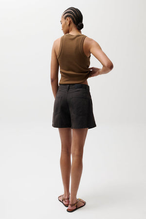 Pistola Kimora Sydney Linen Short in Bristol Black