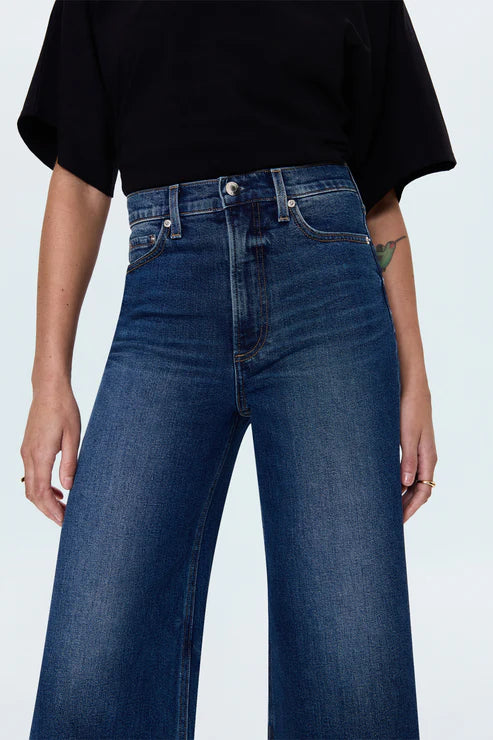 Pistola Lana Crop Wide Leg Jean in Broadway