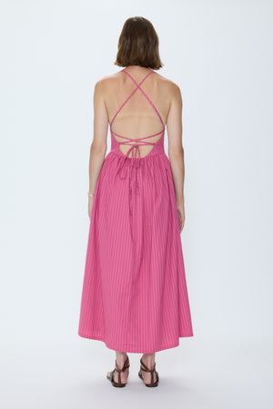 Pistola Sadee Dress in Magenta Stripe