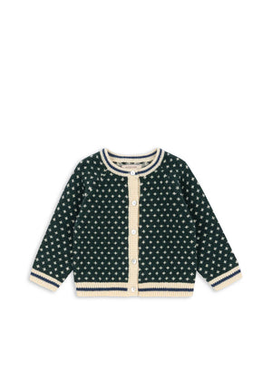 Konges Slojd Billi Knit Cardigan in Green
