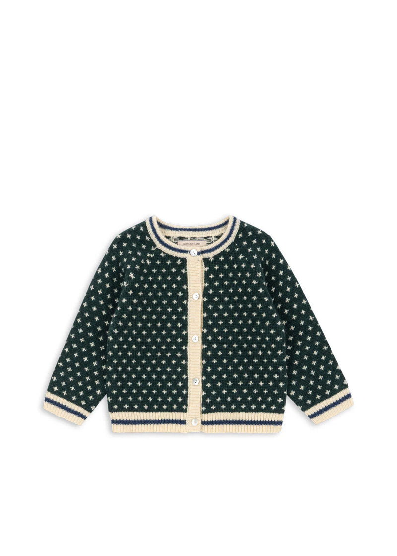 Konges Slojd Billi Knit Cardigan in Green