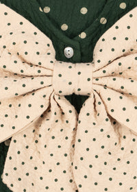 Konges Slojd Elin Bow Dress in Dot Marseille