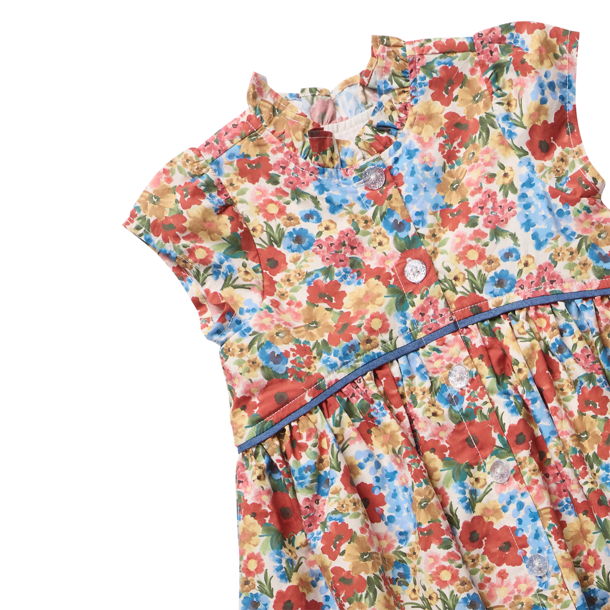 Pink Chicken Fatima Dress in Watercolor Meadow
