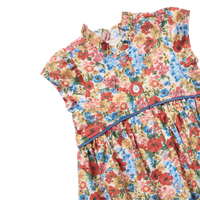 Pink Chicken Fatima Dress in Watercolor Meadow