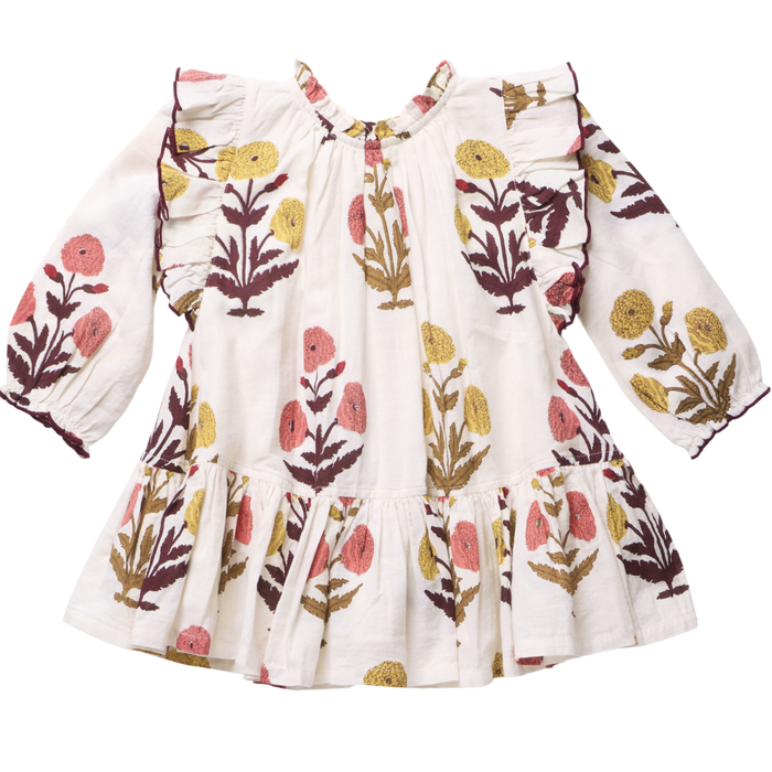 Pink Chicken Harper Dress in Harvest Dandelion