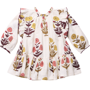 Pink Chicken Harper Dress in Harvest Dandelion