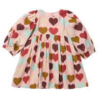 Pink Chicken Bea Dress in Multi Harvest Hearts