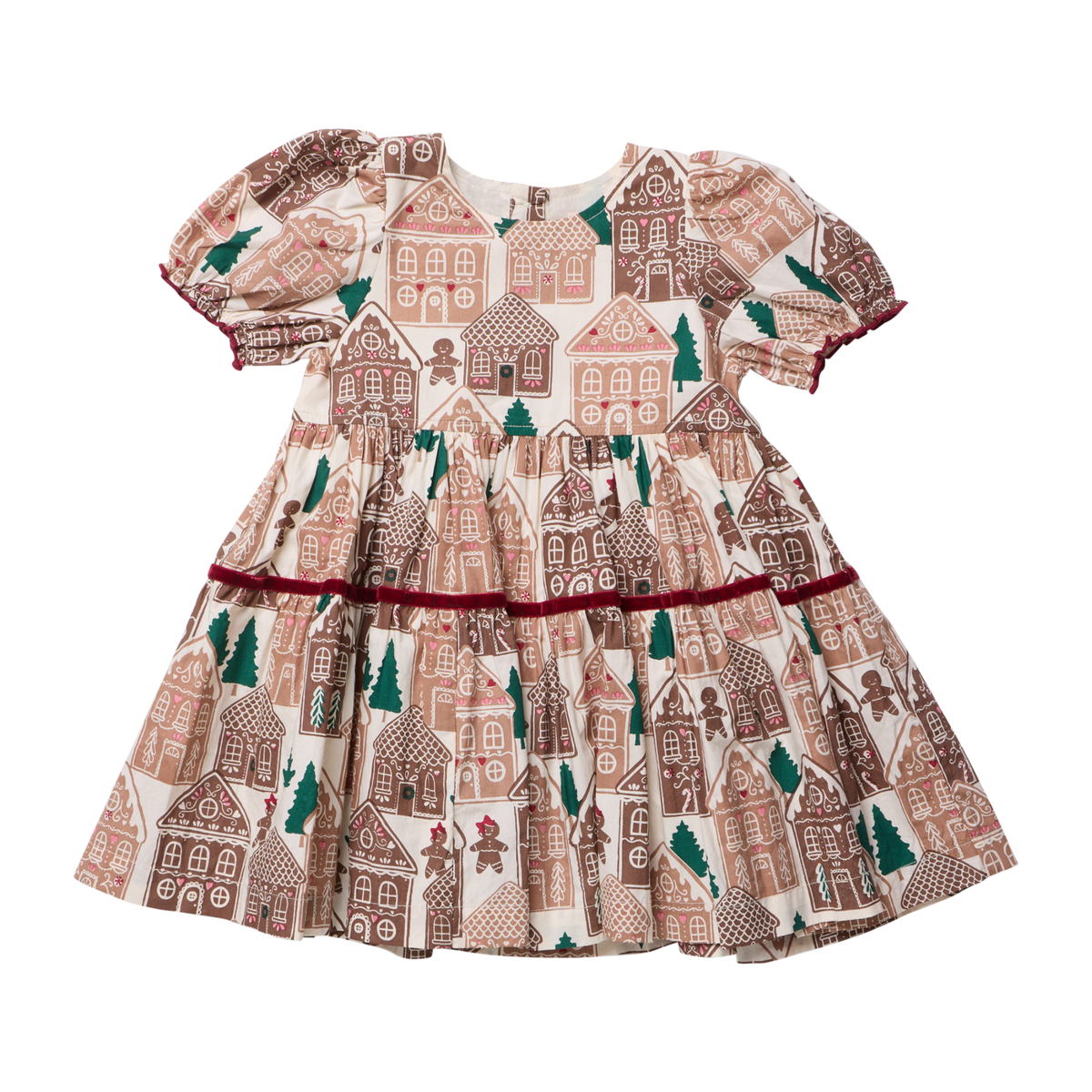 Pink Chicken Girls Eliza Dress in Blush Gingerbread Houses