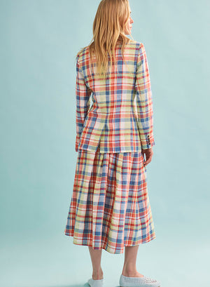 Hunter Bell Maison Skirt in Harbor Club Madras