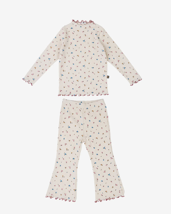 Petite Hailey Bella Flower Set in Cream