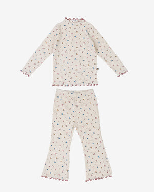 Petite Hailey Bella Flower Set in Cream