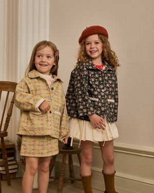 Petite Hailey Stormi Skirt in Goldenrod Flower