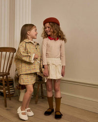 Petite Hailey Stormi Skirt in Goldenrod Flower